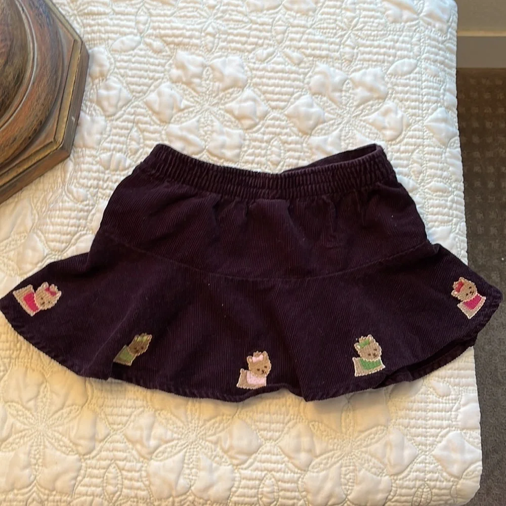 Gymboree Toddler Girl’s purple corduroy skirt, size 12-18 months EUC